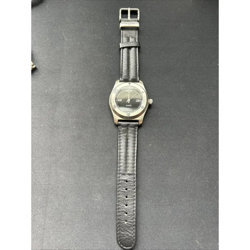 Drakkar Noir Silver Tone Black Band Men’s Quartz Watch